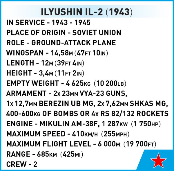 COBI 5745 Ilyushin IL-2 Shturmovik Mwp 636