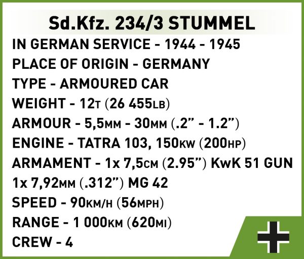 COBI 2288 Sd. Kfz. 234/3 "Stummel"