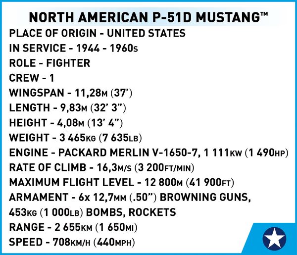COBI 5860 Mustang P-51