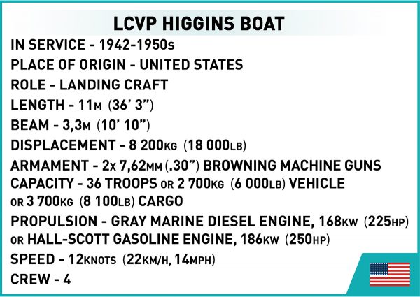 COBI 4849 LCVP Higgins Boat