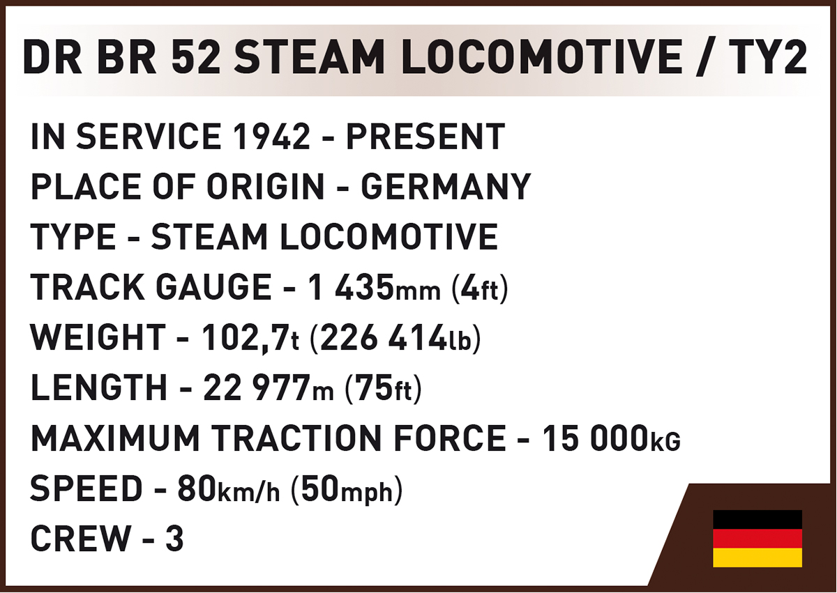 COBI 6287 DRB Class 52 Steam Locomotive & Railway Semaphore