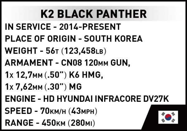 COBI 3107 K2 Black Panther