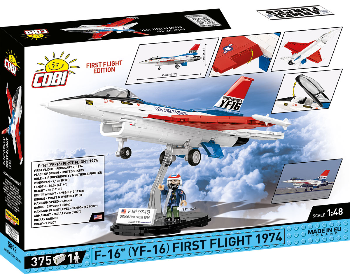 COBI 5892 F-16 (YF-16) First Flight 1974