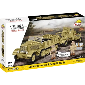 COBI 3143 Sd.Kfz.8 Towing 8,8 cm Flak 36