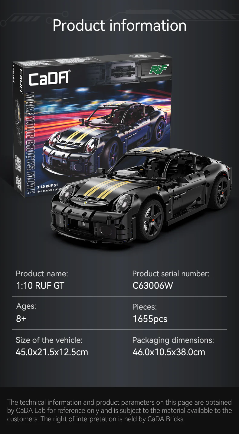 CaDA C63006W RUF GT
