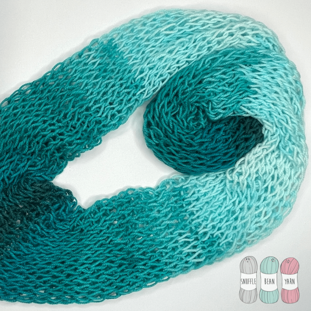 How To Make A Drop Stitch Infinity Scarf On A Circular Knitting Machine Snufflebean Yarn How To Make A Drop Stitch Infinity Scarf On A Circular Knitting Machine Snufflebean Yarn