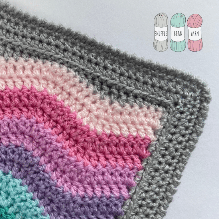 How to Crochet a Border on a Ripple Stitch Blanket