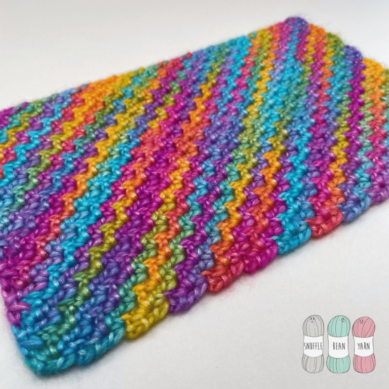 How to Crochet a Corner to Corner (C2C) Wattle Stitch RECTANGLE