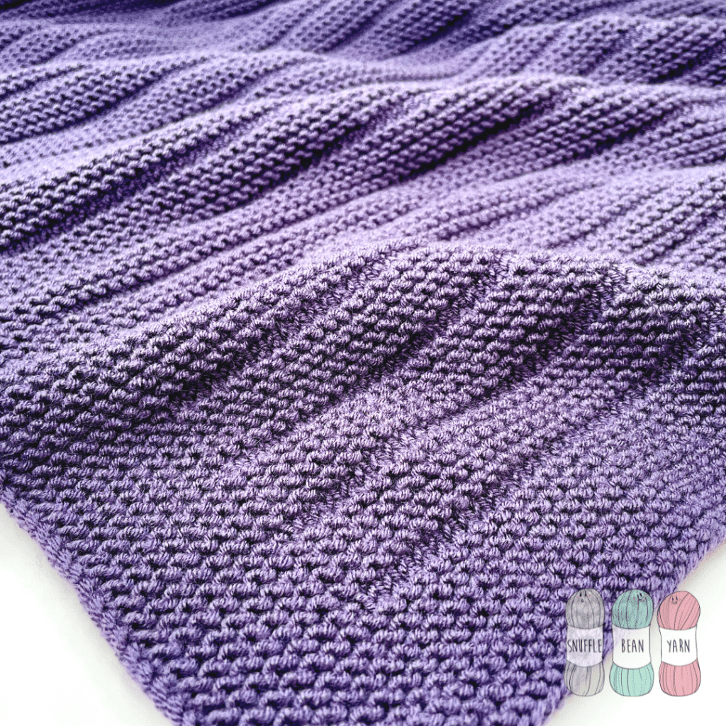 How to Knit the Henry Baby Blanket Free Video Tutorial Written Pattern Snufflebean Yarn
