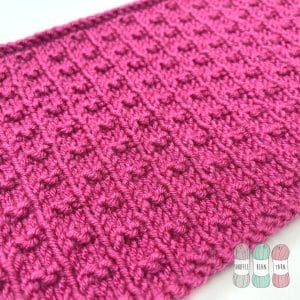 How to Knit Double Fleck Stitch [Free Video Tutorial & Written Pattern!]