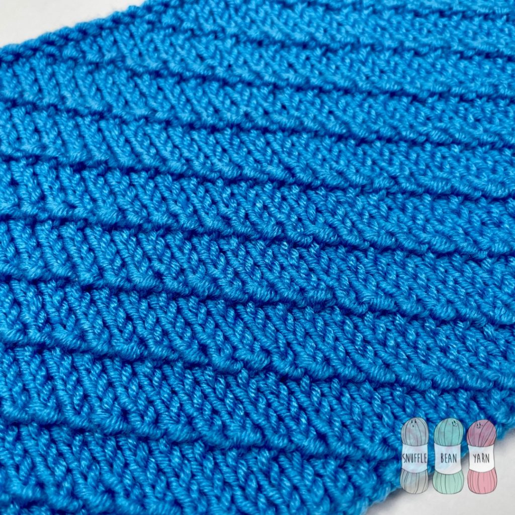 Diagonal Seed Stitch Front