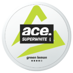 ACE Superwhite Citrus Slim All White, ett perfekt val för dig som vill njuta av något uppfriskande och stimulerande på ett diskret sätt. Dessa tobaksfria nikotinpåsar levererar en frisk och syrlig citrussmak tillsammans med kraftfulla och extra starka nikotinkickar (9 mg/portion). Den innovativa växtfiberfyllningen som används ger nikotinpåsar en helvit karaktär, något som eliminerar risken för att de skulle färga av sig på tänderna samtidigt den minimerar rinnandet. Kombinerar detta med deras bekväma slim-format och du får något riktigt diskret som levererar en långvarig frisättning av både smak och nikotin. Om produkten ACE Cool Mint All White Portion Ace Cool Mint All White Portion är ett helt nytt All White från snustillverkaren Ministry Of Snus i Danmark. Cool Mint har 18 mg/g nikotin och varje dosa innehåller 24 st prillor. Ace är en helt ny All White Portion som innehåller mycket nikotin men ingen tobak. Om produkten ACE Eucalyptus All White Portion ACE Eucalyptus All White Portion är ett helt nytt All White från snustillverkaren Ministry Of Snus i Danmark. ACE Eucalyptus har 18 mg/g nikotin och varje dosa innehåller 24 st prillor. Fakta om produkten Varumärke Ace Produkttyp All White Portion Styrka Starkt Nikotinhalt 18 mg/g Innehåll/förpackning 12 g Snustyp All White Format Slim Producent Ministry Of Snus snushandel i nyköping ab ace superwhite snus, Om produkten ACE Extreme Cool All White Portion ACE Extreme Cool All White Portion är ett helt nytt All White från snustillverkaren Ministry Of Snus i Danmark. Extreme Cool har 18 mg/g nikotin och varje dosa innehåller 24 st prillor. Ace är en helt ny All White Portion som innehåller mycket nikotin men ingen tobak.