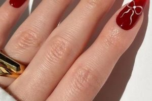 Röda naglar: bästa nageldesigner 2024