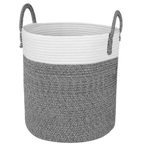 Homfa - Panier à linge - Gris