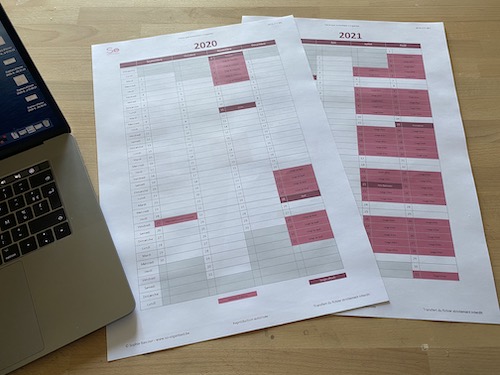 So Organised - Calendrier scolaire