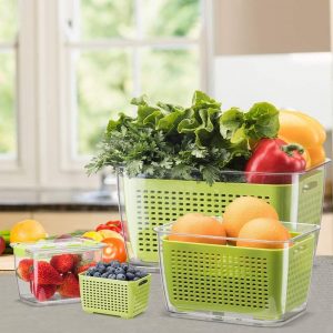 HapiLeap Boite Rangement Frigo Réfrigérateur Escamotable Avec