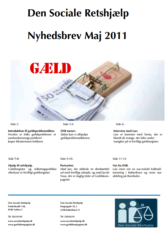 Read more about the article Nyhedsbrev maj 2011