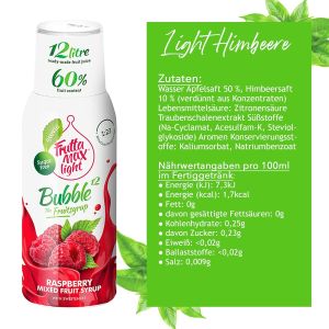 Light Raspberry Fitness Syrup by FruttaMaxINGREDIENS