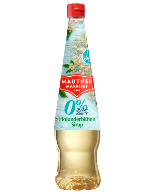 6 pack Mautner Markhof Elderflower 0% Syrup Sugarfree