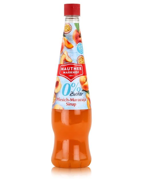 6 pack Mautner Markhof Peach Passion 0% Syrup Sugarfree