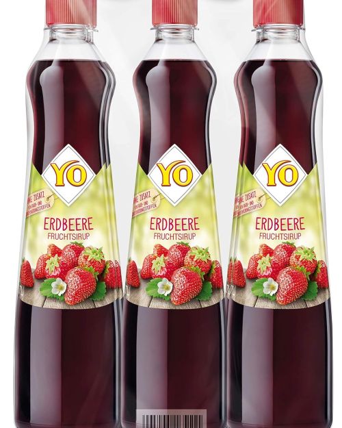 YO Strawberry Syrup (6 x 700 ml) -Vegan