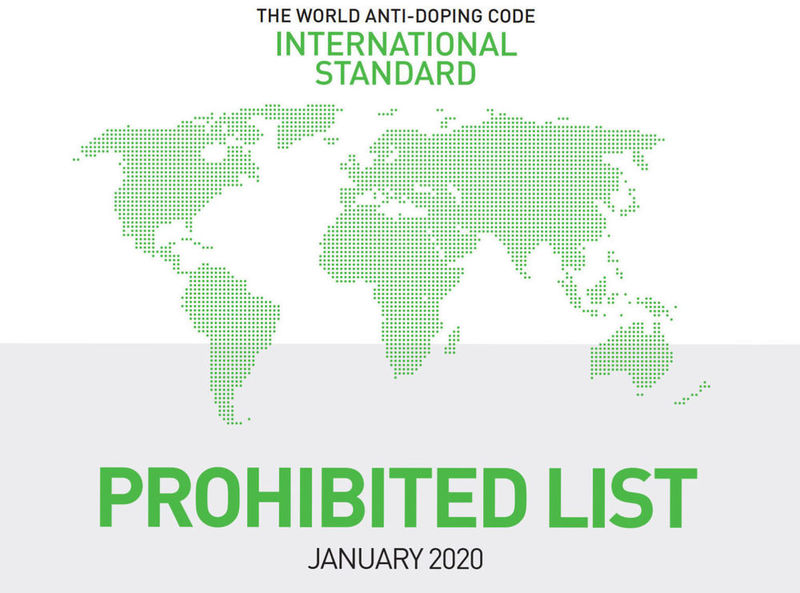 Oppdatert dopingliste f.o.m 1. januar 2020