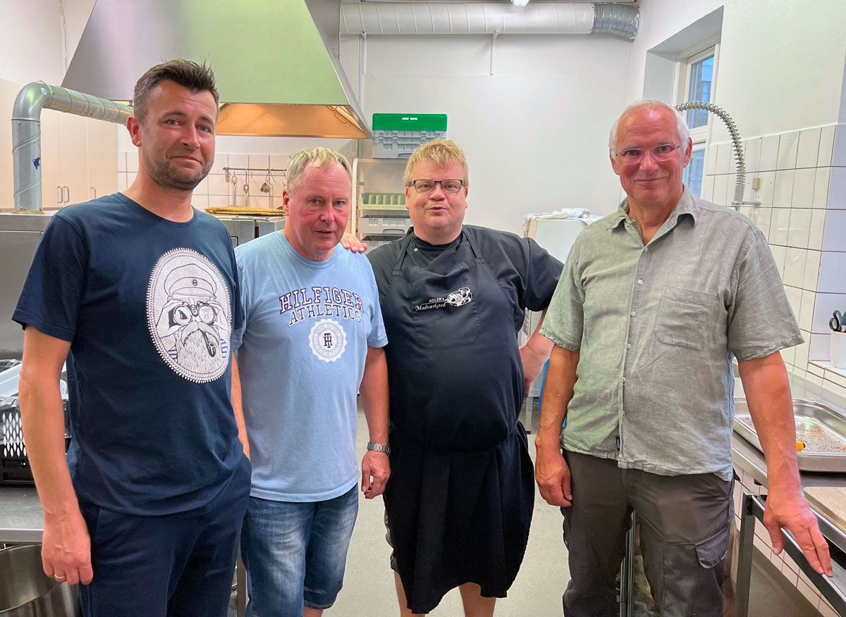 Søren, Flemming, Rene og Knud - Søften Nyt - Foto: Anders Godtfred-Rasmussen.