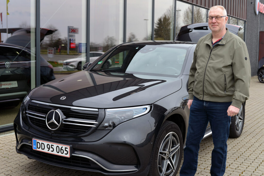 Lars Blohm og Mercedes EQC400 - Søften Nyt - Foto: Anders Godtfred-Rasmussen.