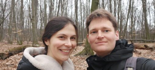 Iryna og jeg på skovtur i Kyiv - Søften Nyt - Foto: Stefan Weichert.