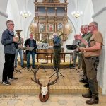 Jagthornsblæserne i Haldum kirke - Søften Nyt - Foto: Anders Godtfred-Rasmussen.