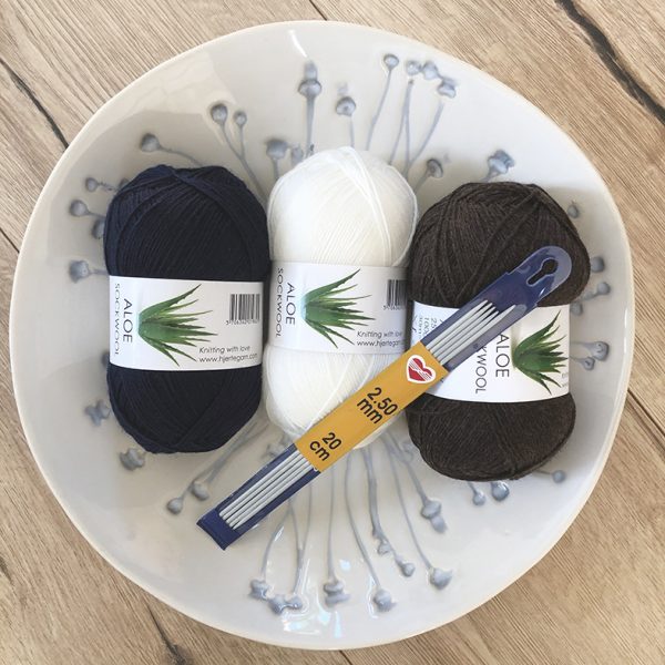 Aloe Sockwool fra Hjertegarn