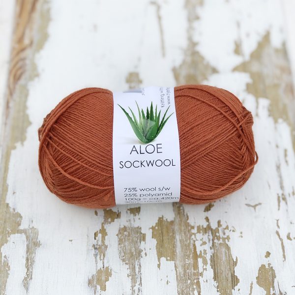 Aloe Sockwool fra Hjertegarn