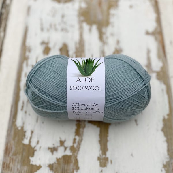 Aloe Sockwool strømpegarn Hjertegarn