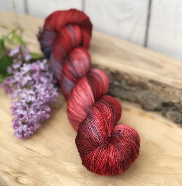 Håndfarvet silk/merino