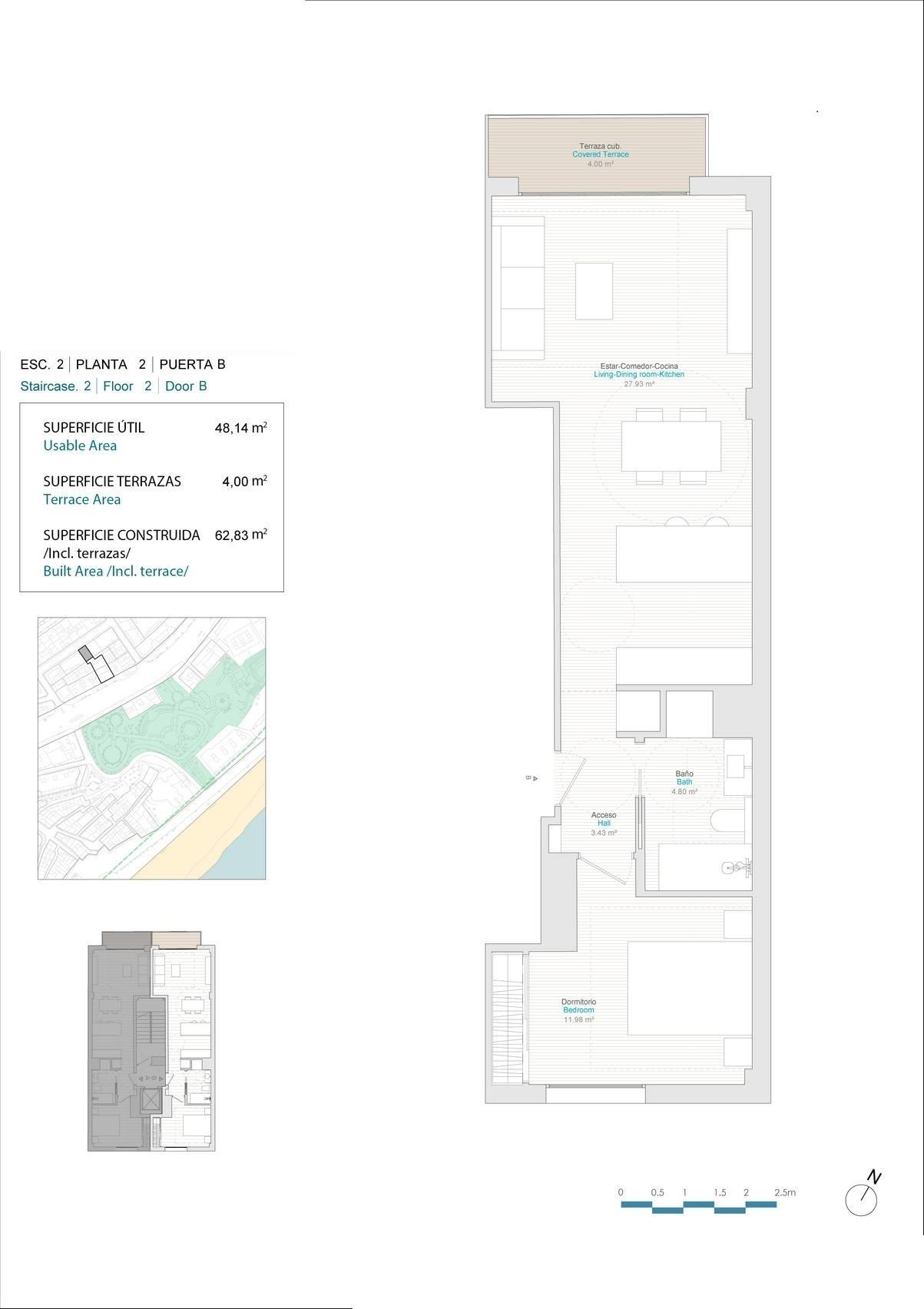 Nybygde Leiligheter i Sentrum av Villajoyosa – 1 soverom (Ref: N8194)