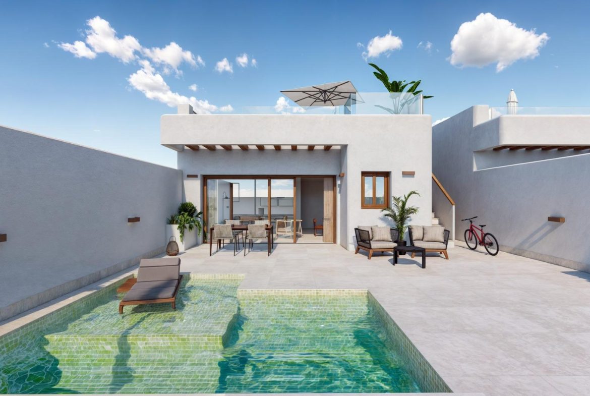 Moderne Nybyggede Villaer i Torre-Pacheco, Murcia – 2 soverom (Ref: N8517)