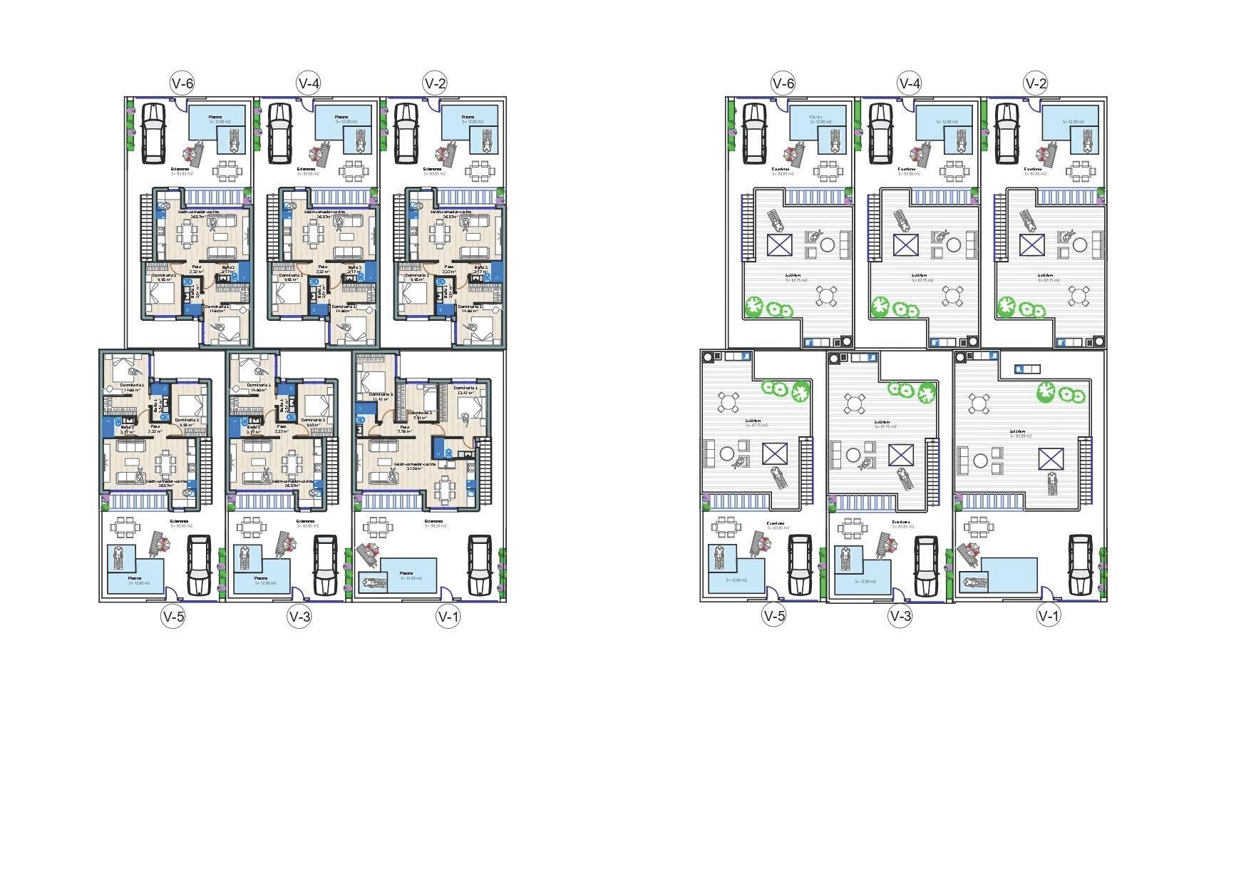 Moderne Nybyggede Villaer i Torre-Pacheco, Murcia – 2 soverom (Ref: N8517)