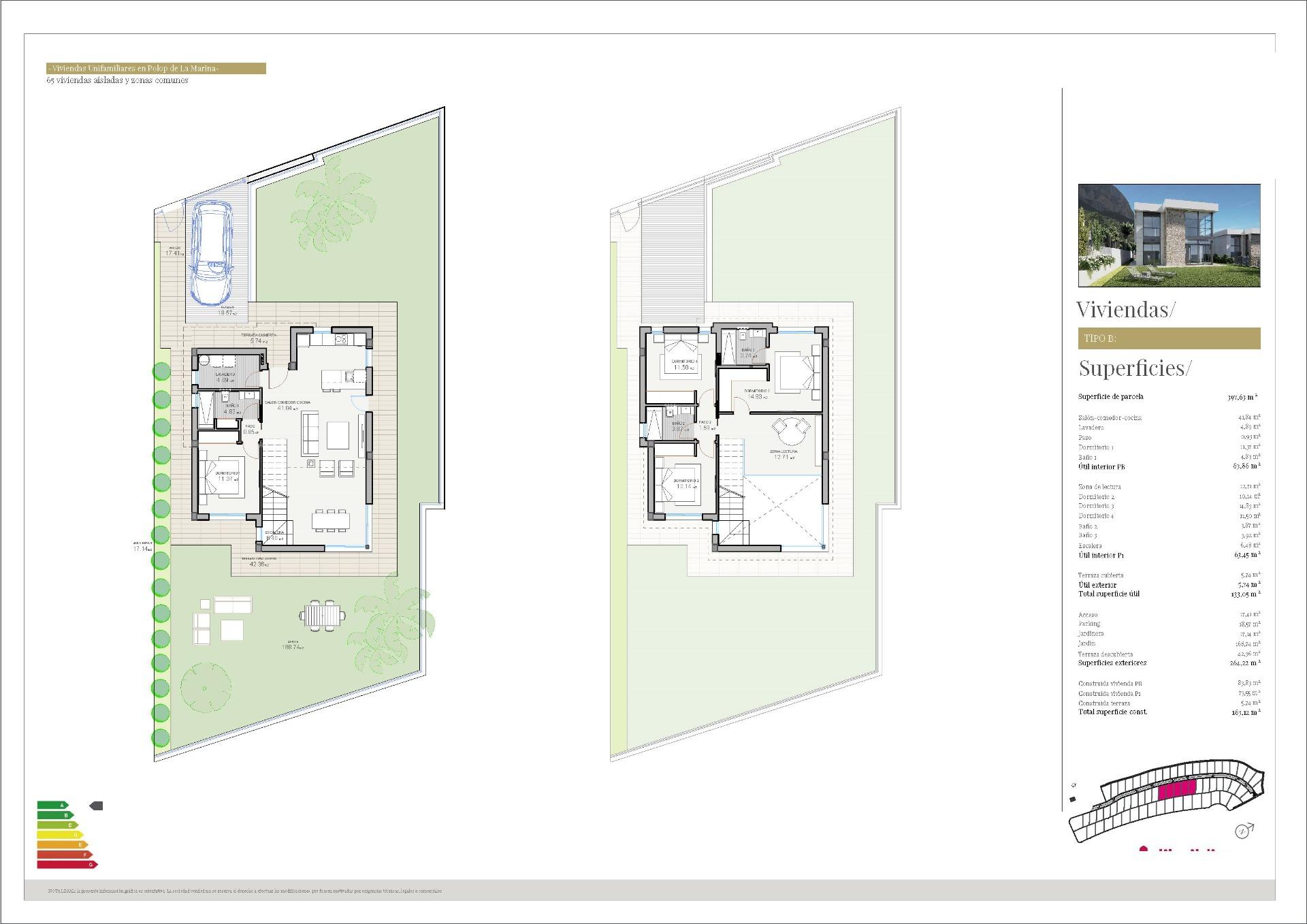 Nybyggede Villaer i Polop, Alicante – 4 soverom (Ref: N8509)