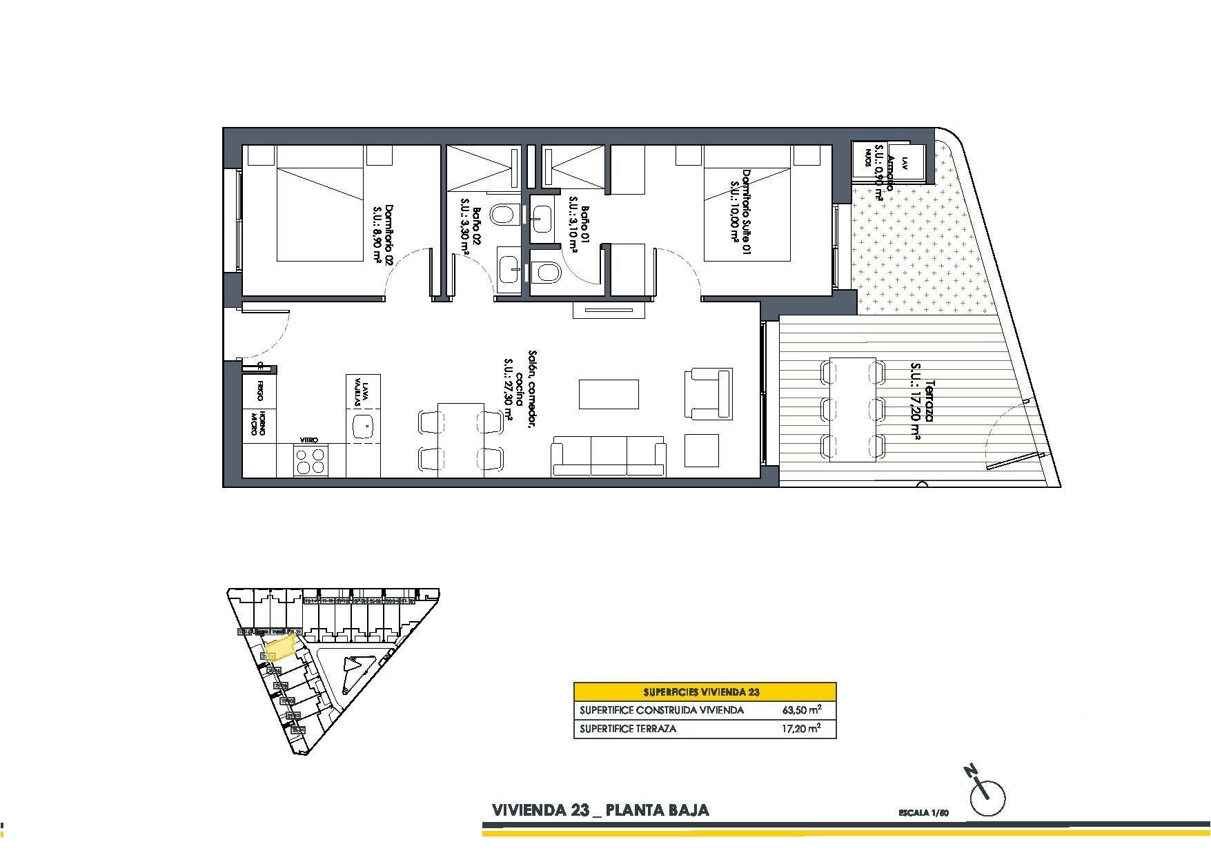 Nybygget Boligkompleks i San Fulgencio – 2 soverom (Ref: N8791)