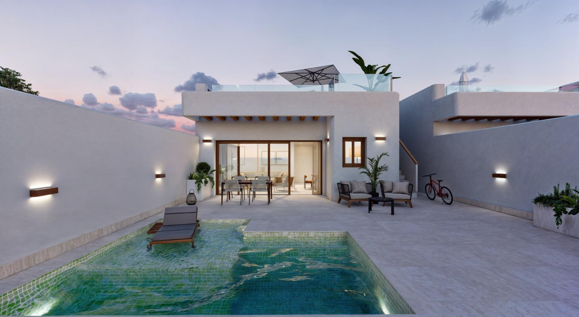 Moderne Nybyggede Villaer i Torre-Pacheco, Murcia – 2 soverom (Ref: N8517)