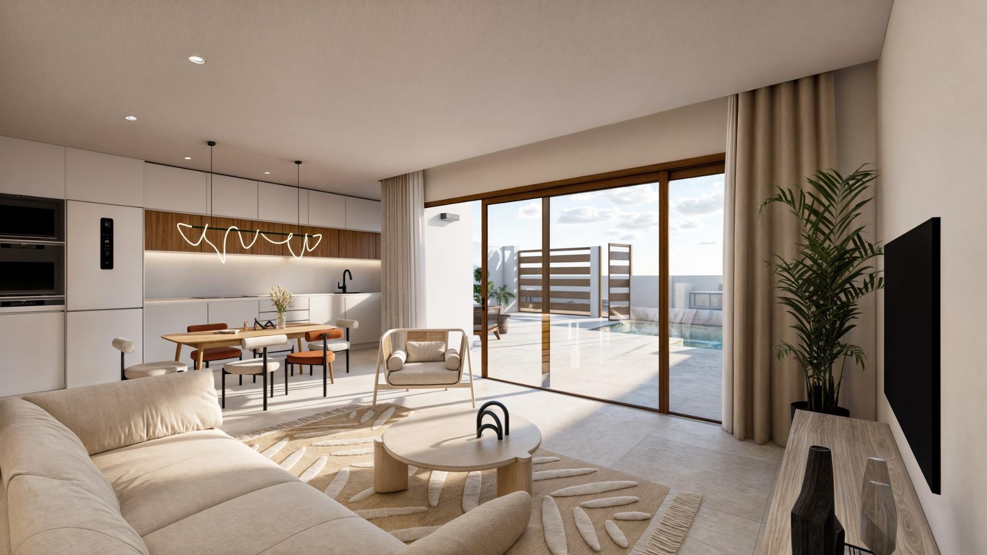 Moderne Nybyggede Villaer i Torre-Pacheco, Murcia – 2 soverom (Ref: N8517)