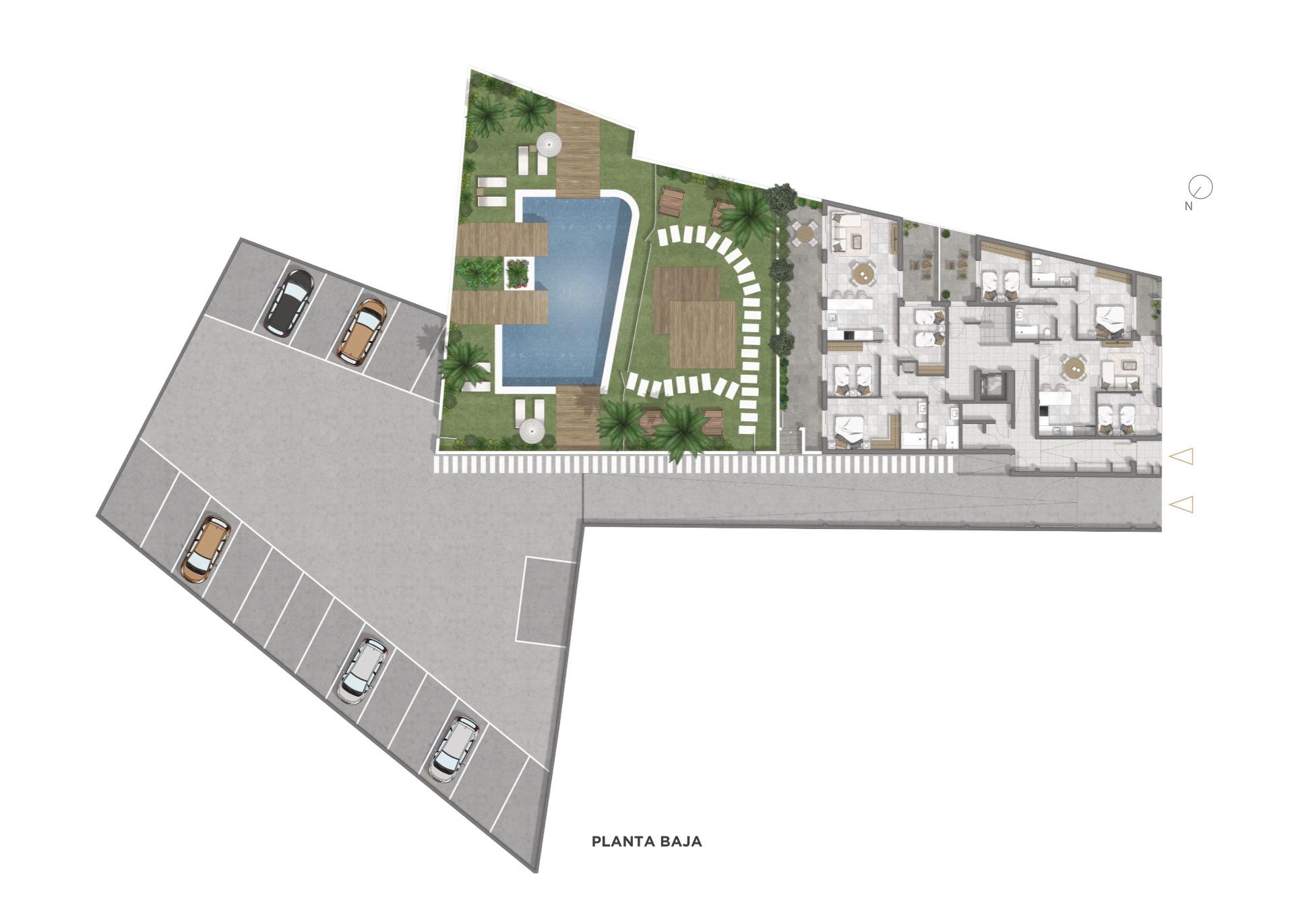 Nye Leiligheter i Sentrum av Guardamar del Segura, Costa Blanca – 2 soverom (Ref: N9583)