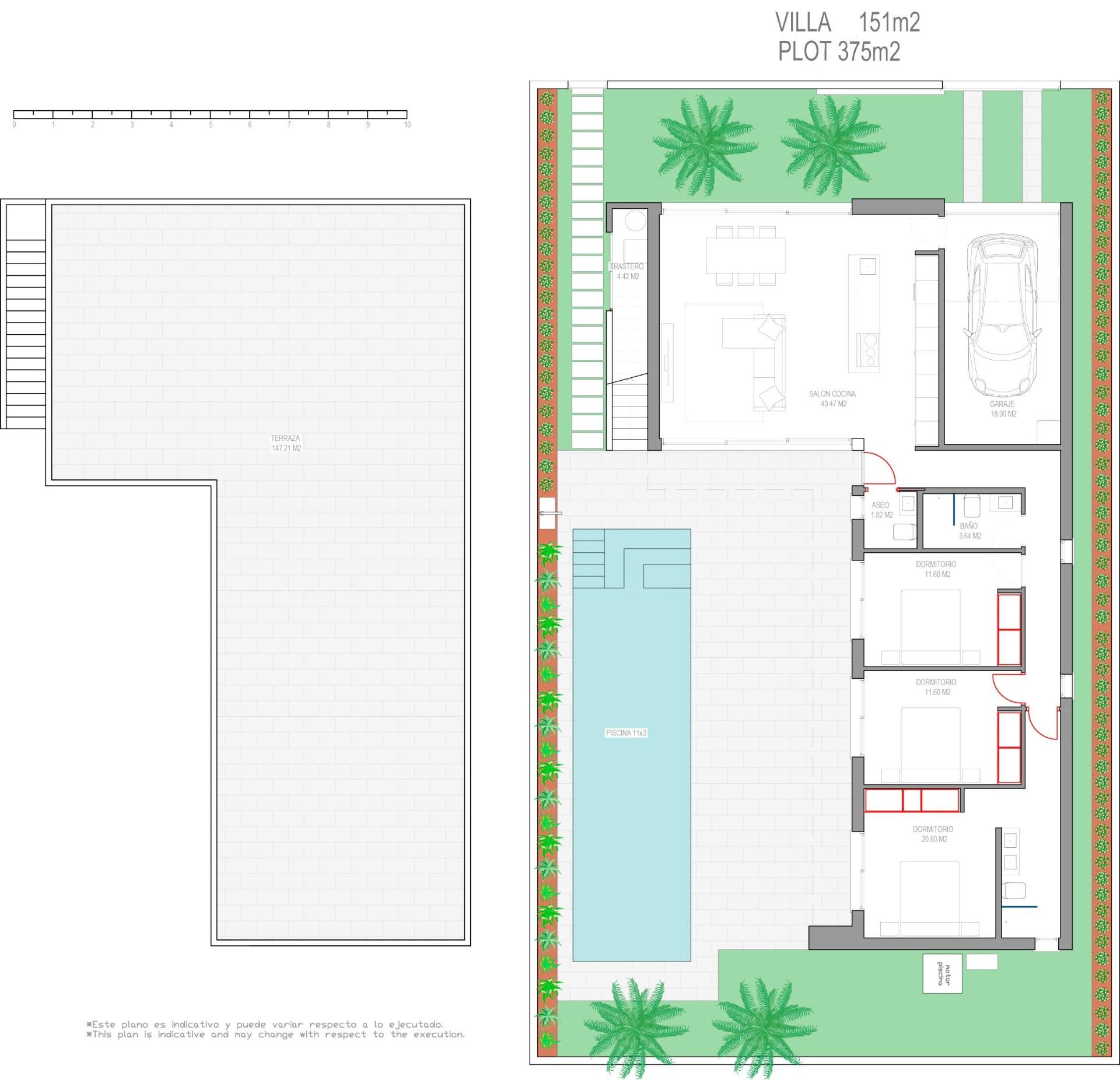 Nybyggede Villaer i Los Alcazares – 3 soverom (Ref: N7361)