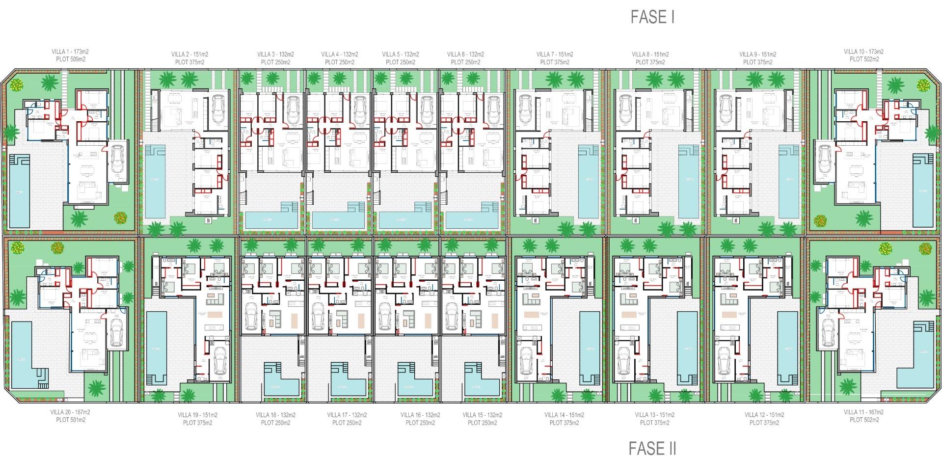 Nybyggede Villaer i Los Alcazares – 3 soverom (Ref: N7361)