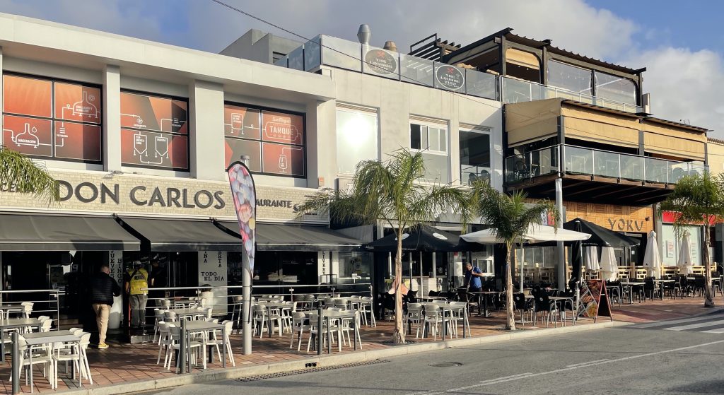 Restaurant- og sentrumsområde i Ciudad Quesada på Costa Blanca
