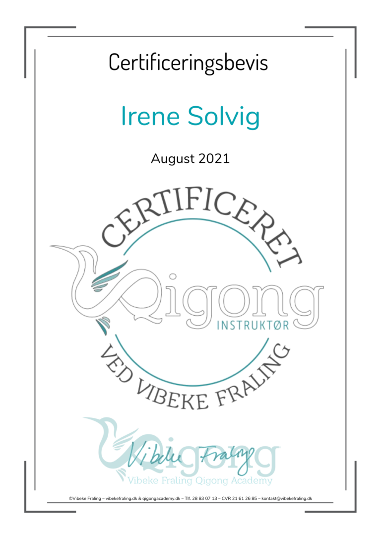 Qigong certifikat