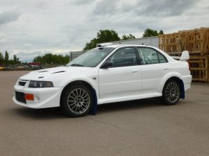 Rallybil Mitsubishi Evo 6 1999.