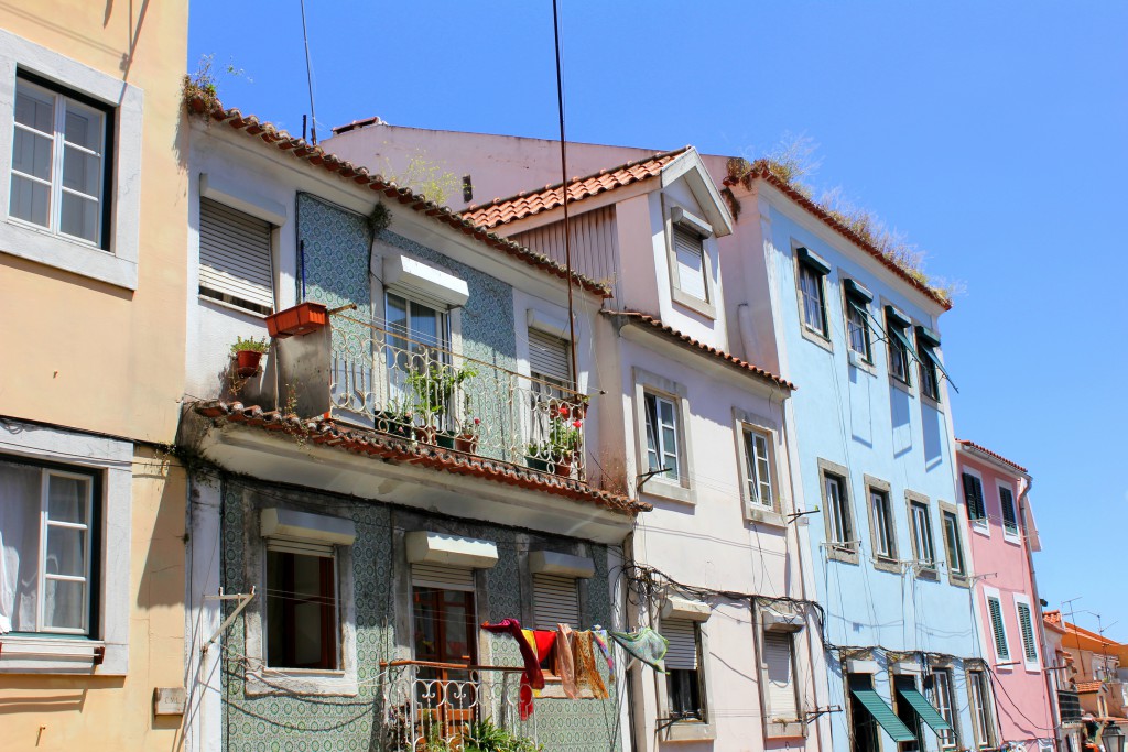 Lissabon bunte Häuser