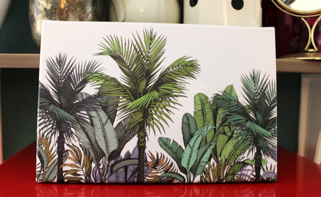 tropische dekoration bild palmen