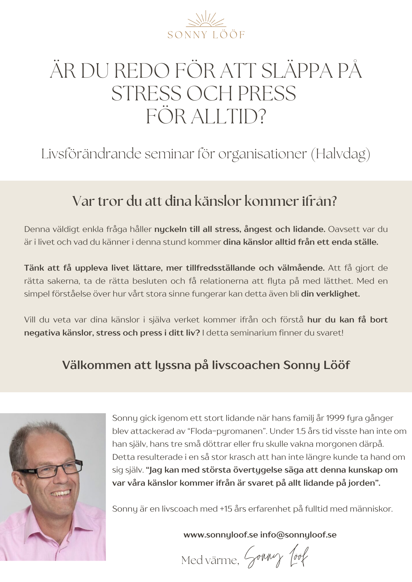 MALL RÖR EJ - ORGANISATION 3e person
